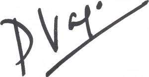 Signature de Pierre Vago (coll. privée)